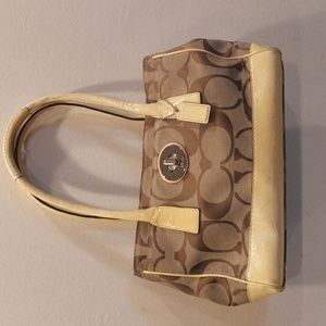 Authentic Coach Medium Jaquar Monogram Bag